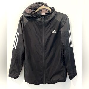 Adidas hooded windbreaker youth 14/16